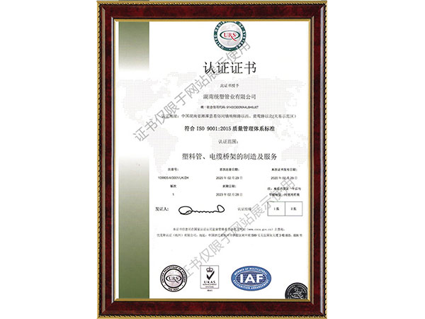 質(zhì)量體系證書(shū) 質(zhì)量體系證書(shū)